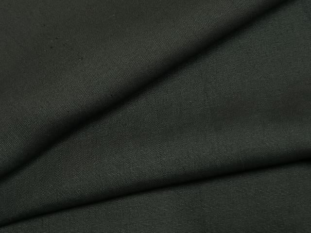 平和屋着物●男性　黒紋付　正絹　逸品　AABK7946fy