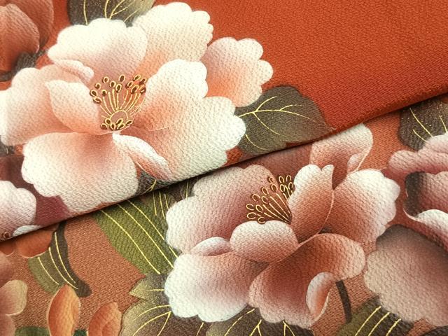 平和屋着物●豪華振袖　草花文　暈し染め　金彩　やまと誂製　正絹　逸品　AABK7948fy