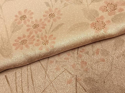 平和屋着物●訪問着　手描き　草花文　正絹　逸品　未使用　AABK7950fy