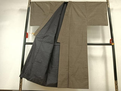 平和屋着物●男性　本場大島紬　100亀甲　総詰め　正絹　逸品　AABK7952fy