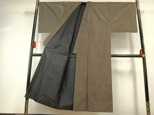 平和屋着物●男性　本場大島紬　100亀甲　総詰め　正絹　逸品　AABK7952fy