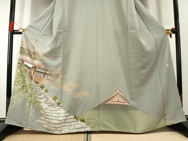 平和屋着物●豪華色留袖　作家物　寂光院　暈し染め　金彩　正絹　逸品　AABK7953fy