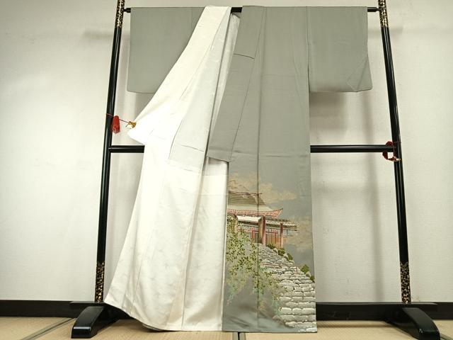 平和屋着物●豪華色留袖　作家物　寂光院　暈し染め　金彩　正絹　逸品　AABK7953fy