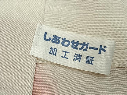 平和屋着物●上質な小紋　草花文　蛍暈し　正絹　逸品　AABK7956fy