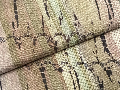 平和屋着物●上質な紬　竜巻絞り　間道　やまと誂製　正絹　逸品　AABK7958fy