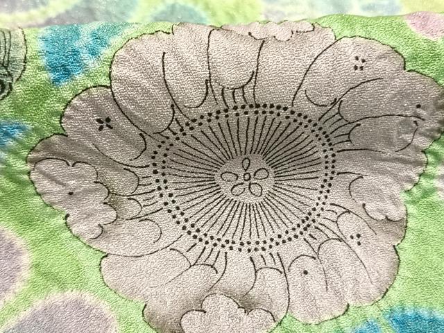 平和屋着物●豪華振袖　作家物　絞り　辻が花　暈し染め　金通し地　正絹　逸品　AABK7963fy