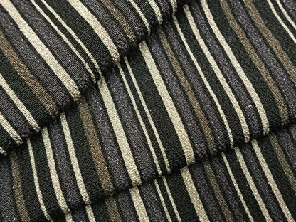 平和屋着物●上質な小紋　縞　正絹　逸品　AABK7967fy