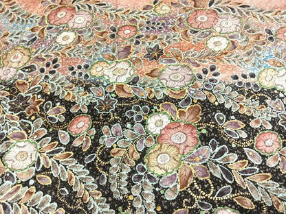 平和屋着物●訪問着　作家物　辻が花　絞り　暈し染め　金彩　伊勢丹扱い　ロング丈　正絹　逸品　未使用　AABK7973fy