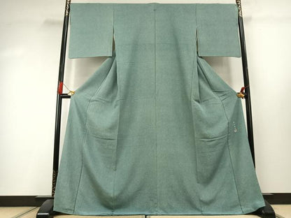 平和屋着物●寺山存男　江戸小紋　鮫小紋柄　ますいわ屋扱い　ロング丈　正絹　逸品　AABK7979fy