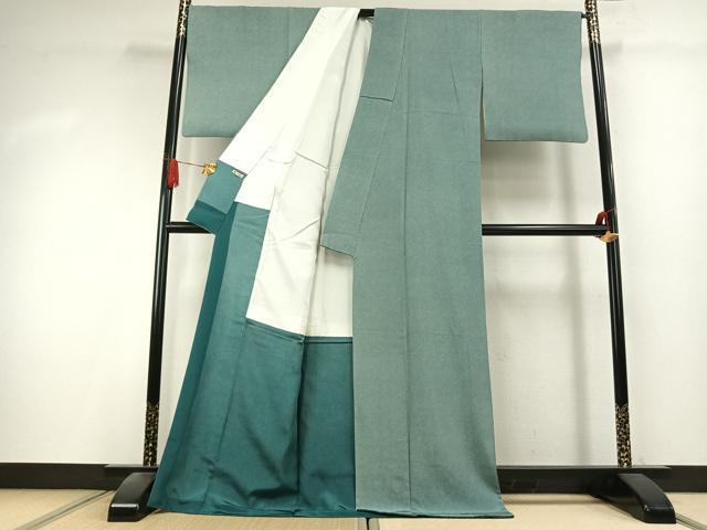 平和屋着物●寺山存男　江戸小紋　鮫小紋柄　ますいわ屋扱い　ロング丈　正絹　逸品　AABK7979fy