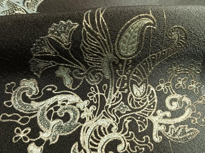 平和屋着物●金彩友禅　卓越技能者・名工・和田光正　訪問着　吉祥花文　暈し染め　銀彩　正絹　逸品　未使用　AABK7983fy