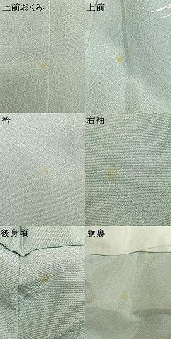 平和屋着物●訪問着　総刺繍　花鳥文　暈し染め　金糸　正絹　逸品　AABK7984fy