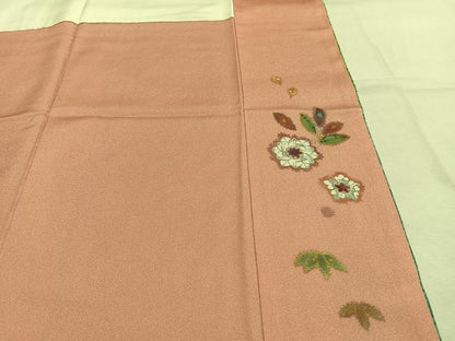 平和屋着物●吉乃一廉　幻の辻が花　訪問着　暈し染め　銀通し地　やまと誂製　ロング丈　正絹　逸品　AABK7985fy