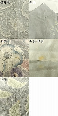 平和屋着物●訪問着　作家物　絞り　辻が花　暈し染め　正絹　逸品　AABK7990fy