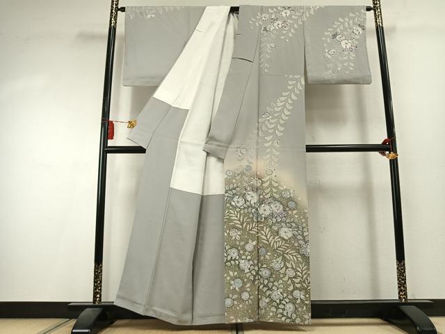 平和屋着物●訪問着　作家物　絞り　辻が花　暈し染め　正絹　逸品　AABK7990fy
