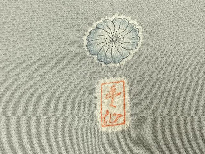 平和屋着物●訪問着　作家物　絞り　辻が花　暈し染め　正絹　逸品　AABK7990fy