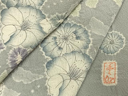 平和屋着物●訪問着　作家物　絞り　辻が花　暈し染め　正絹　逸品　AABK7990fy