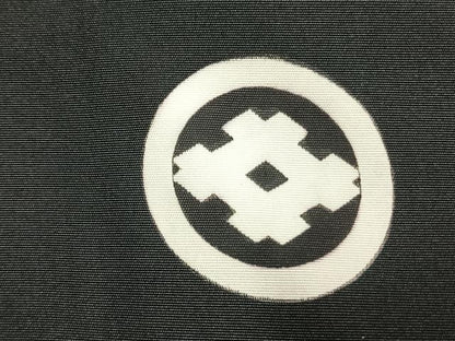 平和屋着物●男性 黒紋付 羽織セット 正絹 逸品 AABK7991fy