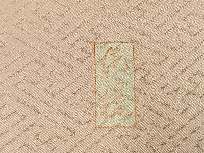 平和屋着物●十日町老舗ブランド　吉澤友禅　吾妻徳穂　訪問着　駒刺繍　雪輪花文　金彩　正絹　逸品　未使用　AABK7992fy