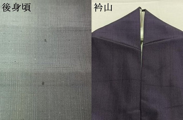 平和屋着物●上質な紬　間道　正絹　逸品　AABK7994fy