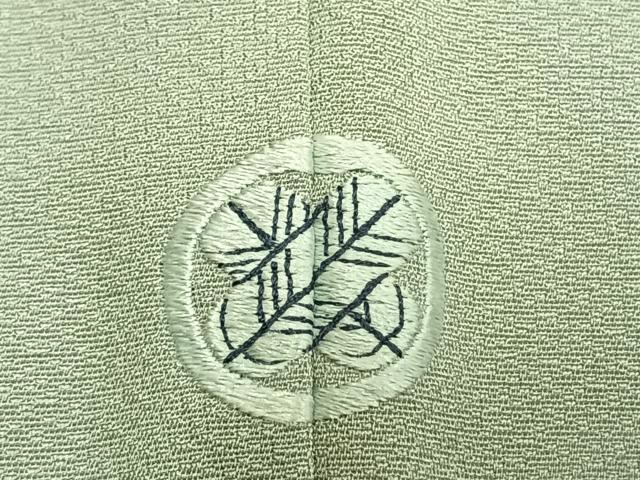 平和屋着物●染刺工芸　大羊居　東京友禅　訪問着　刺繍　枝花文　金糸　金彩　高島屋扱い　正絹　逸品　AABK7995fy