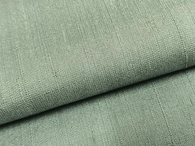 平和屋着物●上質な紬　色無地　錆青磁色　正絹　逸品　AABK7998fy
