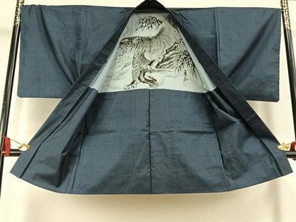 平和屋着物●男性　本場大島紬　アンサンブル　100亀甲　総詰め　正絹　逸品　AABK8002fy