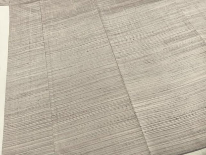 平和屋着物●紅花紬　米沢　霞文　反端付き　正絹　逸品　AABK8003fy