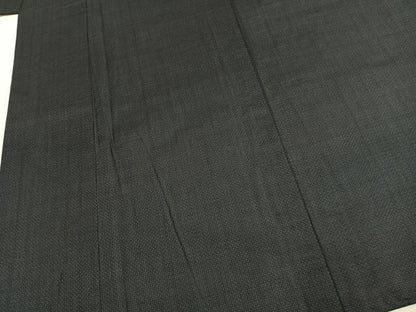 平和屋着物●男性　本場大島紬　アンサンブル　格子　正絹　逸品　AABK8004fy
