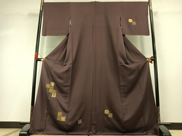 平和屋着物●訪問着　駒刺繍　竹屋町刺繍　吉祥文　金彩　ロング丈　正絹　逸品　AABK8011fy