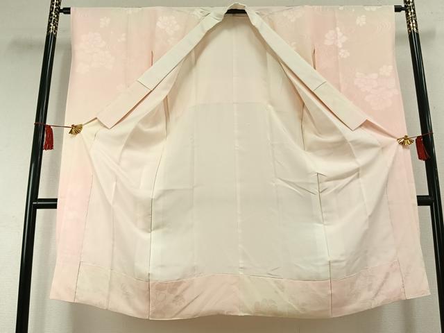平和屋着物●振袖用長襦袢　袷　草花地紋　暈し染め　正絹　逸品　AABK8015fy