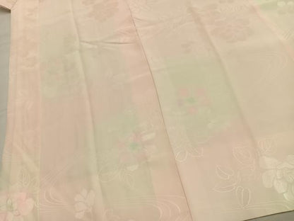 平和屋着物●振袖用長襦袢　袷　草花地紋　暈し染め　正絹　逸品　AABK8015fy