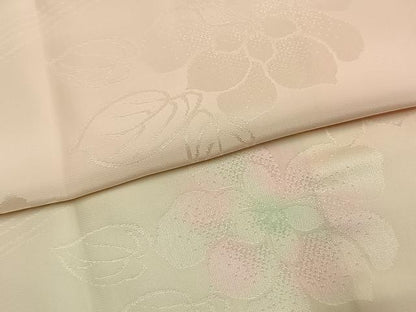 平和屋着物●振袖用長襦袢　袷　草花地紋　暈し染め　正絹　逸品　AABK8015fy