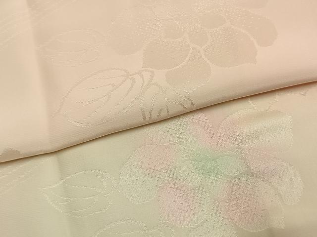 平和屋着物●振袖用長襦袢　袷　草花地紋　暈し染め　正絹　逸品　AABK8015fy