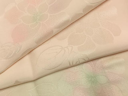 平和屋着物●振袖用長襦袢　袷　草花地紋　暈し染め　正絹　逸品　AABK8015fy