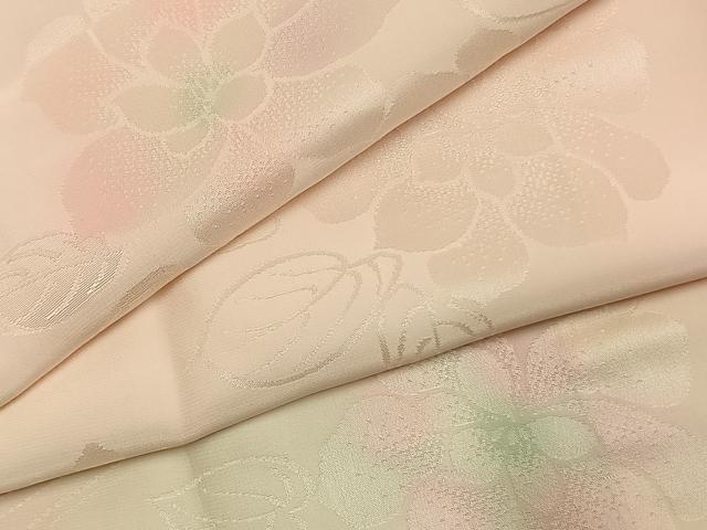 平和屋着物●振袖用長襦袢　袷　草花地紋　暈し染め　正絹　逸品　AABK8015fy