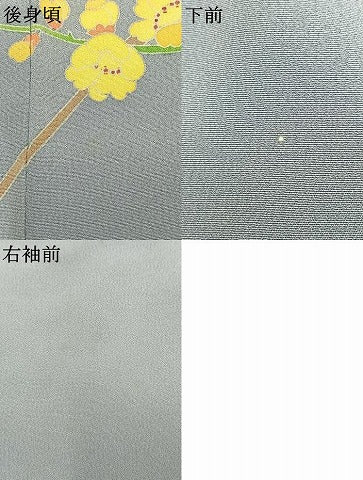 平和屋着物●訪問着　友禅　作家物　枝花文　暈し染め　正絹　逸品　AABK8023fy