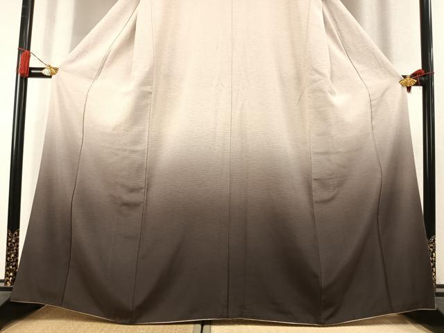 平和屋着物●訪問着　幾何学文様　暈し染め　正絹　逸品　AABK8031fy