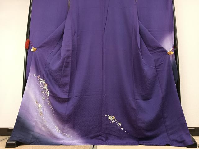 平和屋着物●豪華振袖　舞花文　暈し染め　金銀彩　やまと誂製　正絹　逸品　AABK8034fy