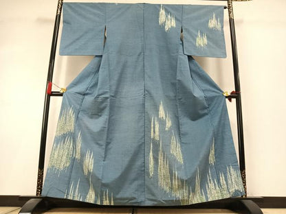 平和屋着物●訪問着　紬地　樹林文　正絹　逸品　AABK8038fy