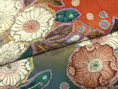 平和屋着物●豪華振袖　絞り　辻が花　暈し染め　金彩　正絹　逸品　AABK8045fy
