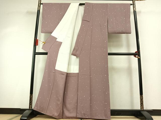 平和屋着物●伝統工芸士　光擴　小紋　伊勢型　鈴　反端付き　正絹　逸品　AABK8055fy