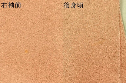 平和屋着物●無地絵羽訪問着　道長花地紋　一斤染色　正絹　逸品　AABK8056fy