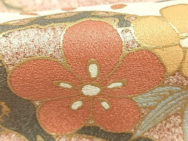 平和屋着物●訪問着　松竹梅　金銀彩　正絹　逸品　未使用　AABK8059fy