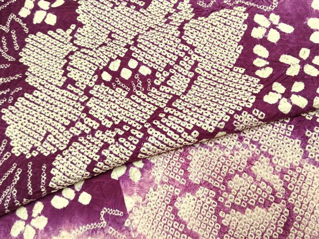 平和屋着物●豪華振袖　総絞り　草花文　暈し染め　正絹　逸品　AABK8061fy