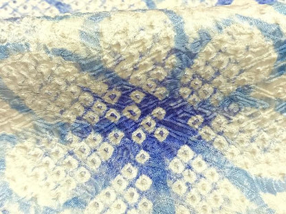 平和屋着物●豪華振袖　総絞り　舞花文　暈し染め　正絹　逸品　AABK8071fy