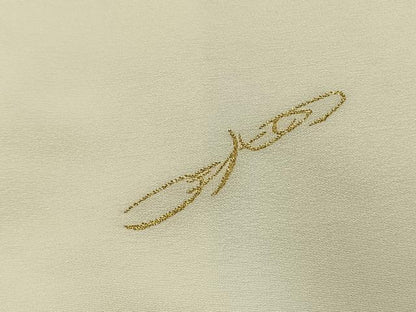 平和屋着物●ファッションデザイナー HIROKO KOSHINO コシノヒロコ 色留袖 寿光織 風景文 金糸 仮絵羽 正絹 逸品 未使用 AABK8075fy