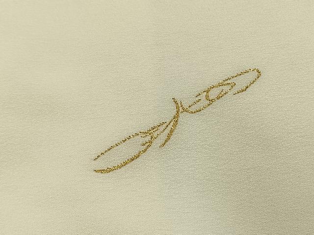 平和屋着物●ファッションデザイナー HIROKO KOSHINO コシノヒロコ 色留袖 寿光織 風景文 金糸 仮絵羽 正絹 逸品 未使用 AABK8075fy
