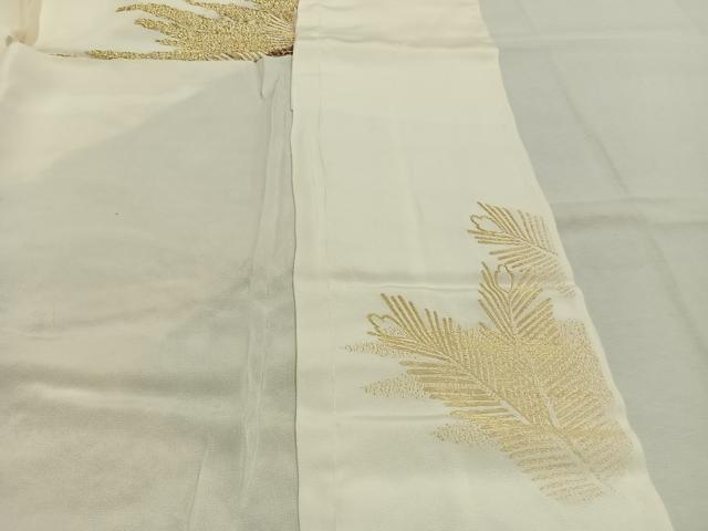 平和屋着物●ファッションデザイナー HIROKO KOSHINO コシノヒロコ 色留袖 寿光織 風景文 金糸 仮絵羽 正絹 逸品 未使用 AABK8075fy