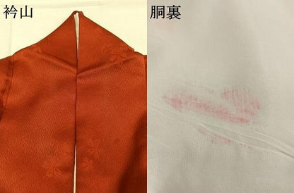 平和屋着物●豪華振袖　舞蝶文　暈し染め　金銀彩　正絹　逸品　AABK8084fy